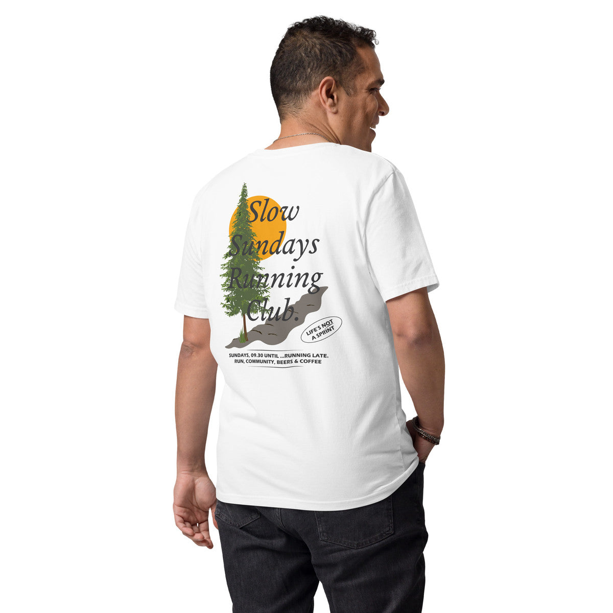 Mountain Pine Slow Sundays Running Club Organic Cotton T-Shirt
