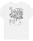 GUSTATORY Melbourne Coffee Scene Organic Cotton Embroidered T-Shirt