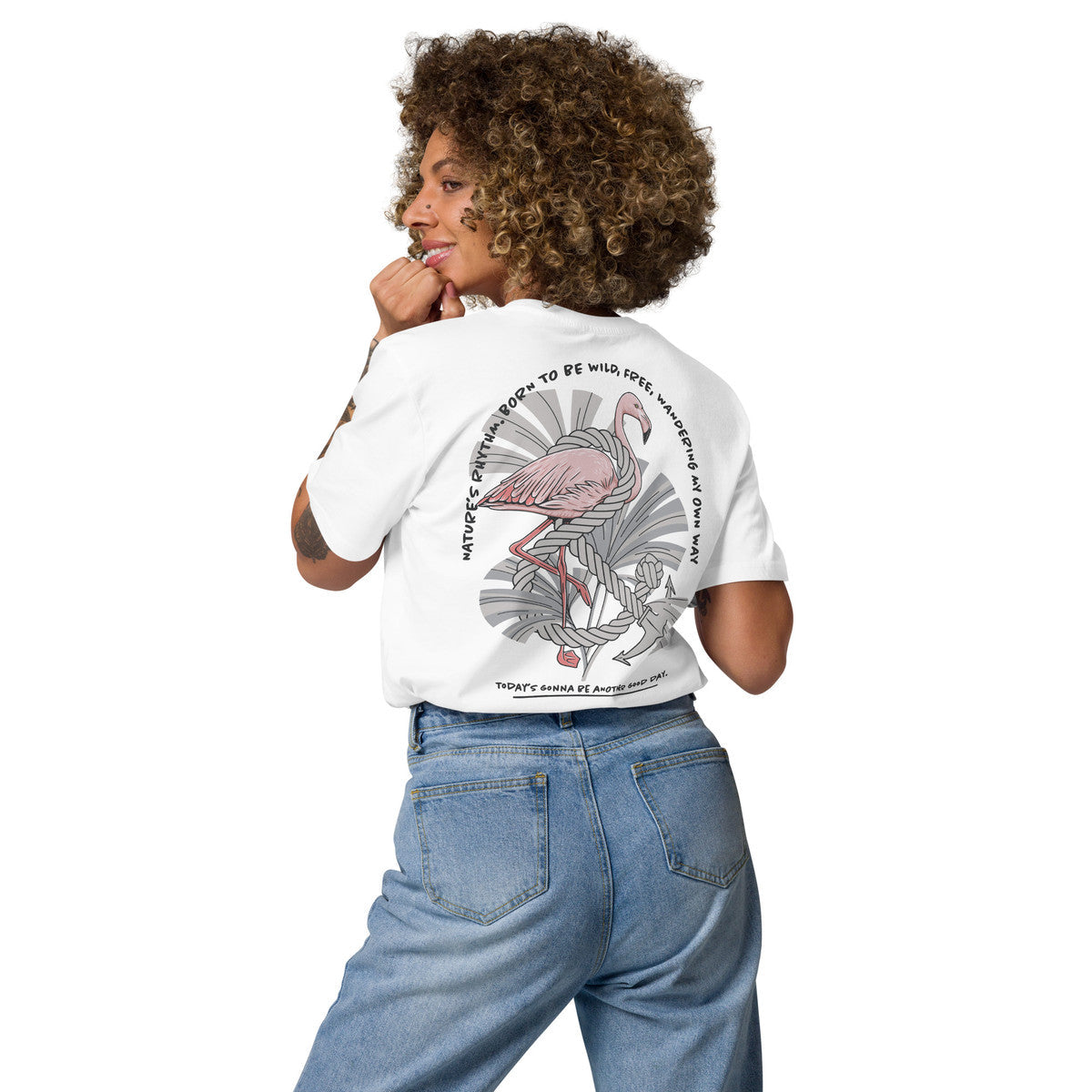Flamingo Another Good Day Organic Cotton T-Shirt