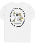 GUSTATORY Coffee Over Bills Organic Cotton Embroidered T-Shirt