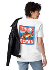 Think Ocean Fish Pixel Art Organic Cotton T-Shirt