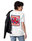 Think Ocean Octopus Pixel Art Organic Cotton T-Shirt