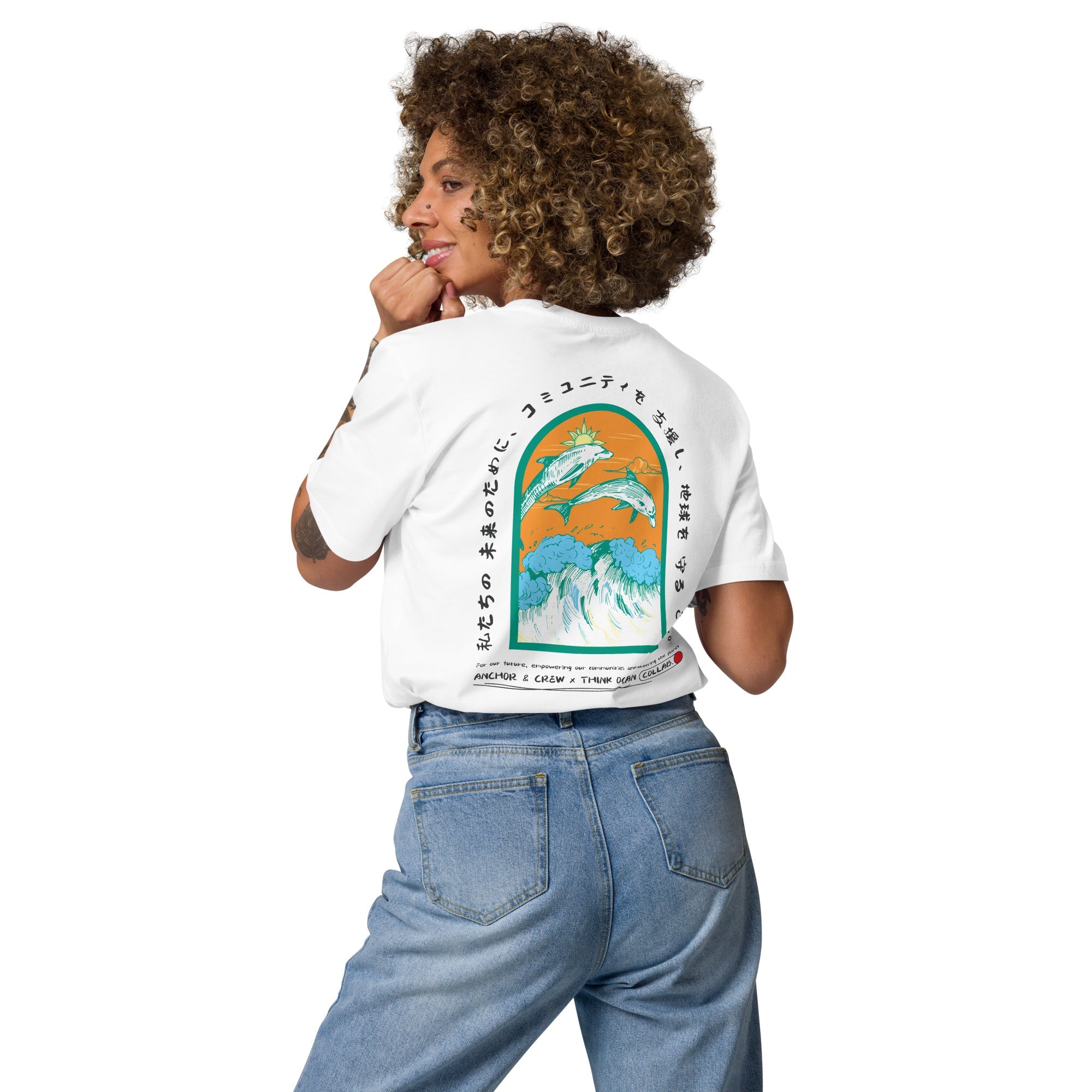 Think Ocean 05 Japan Gurafiku Organic Cotton T-Shirt