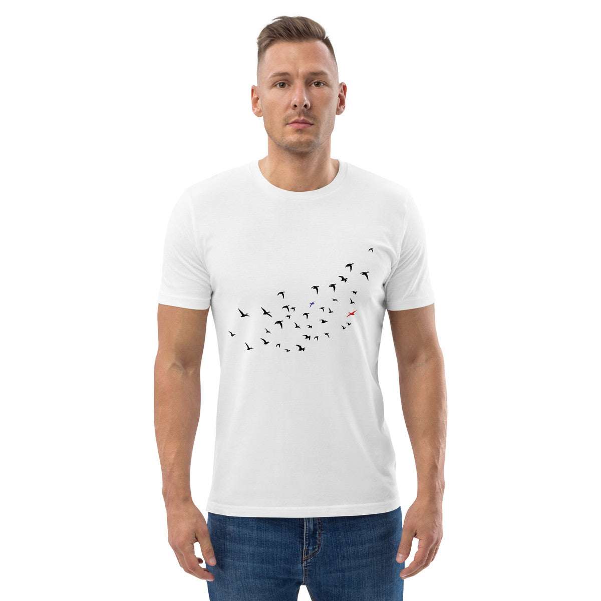 Birds Where's William Going? Organic Cotton T-Shirt