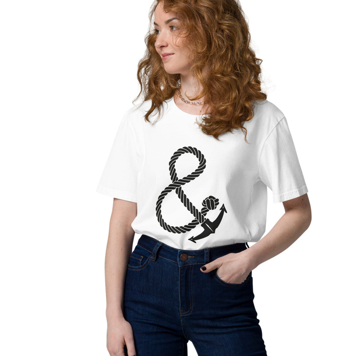 Oversized Ampersand Signature Organic Cotton T-Shirt