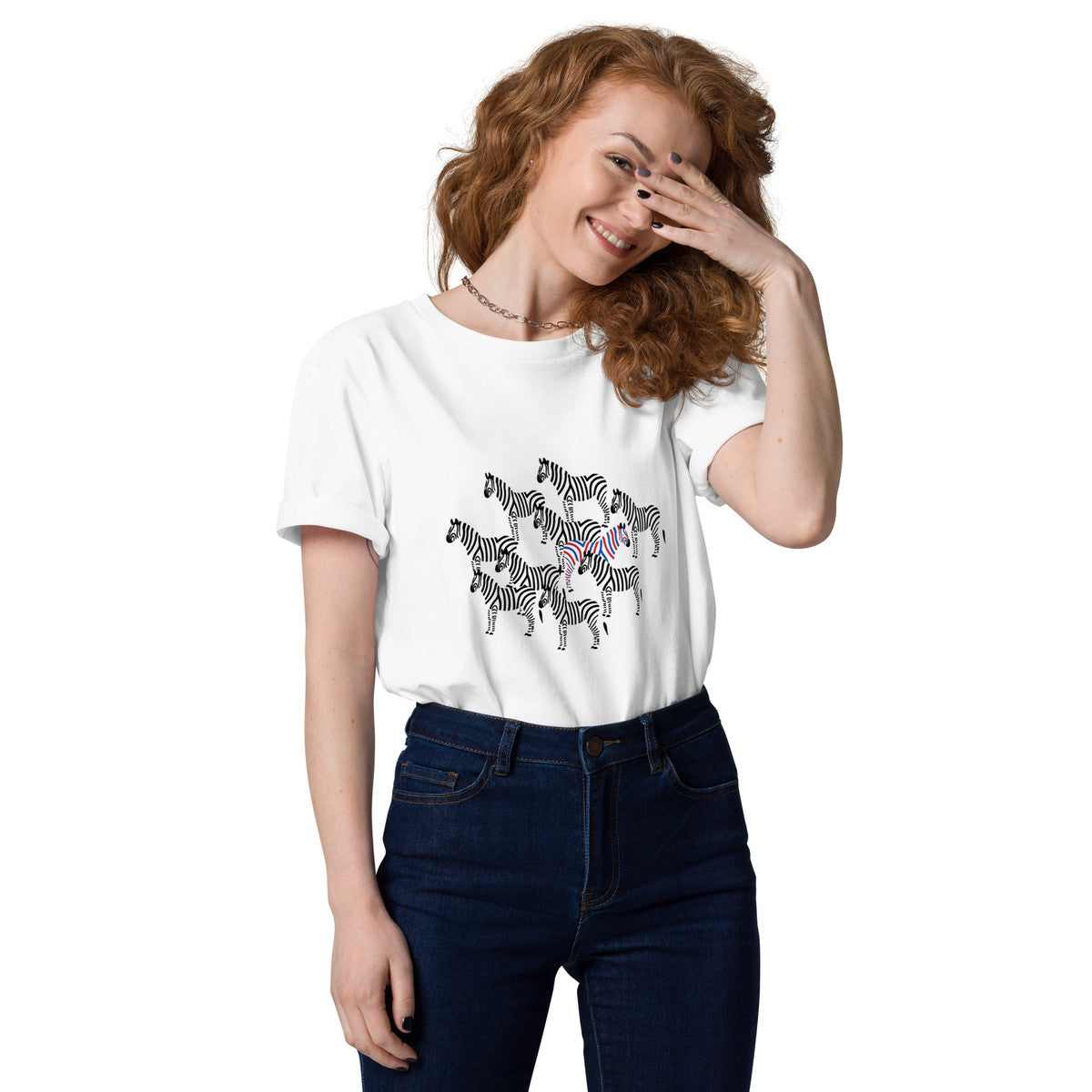 Zebra Where's William Going? Organic Cotton T-Shirt