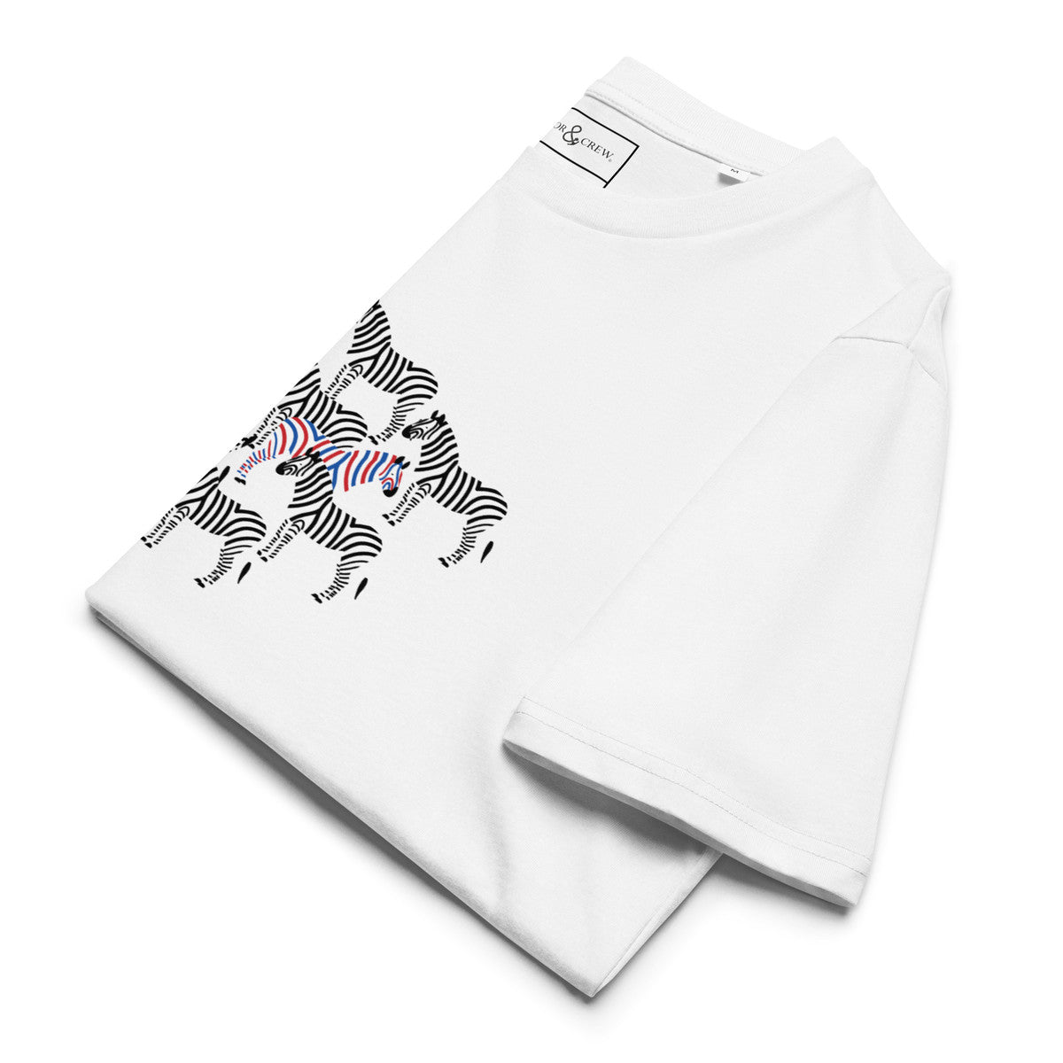 Zebra Where's William Going? Organic Cotton T-Shirt