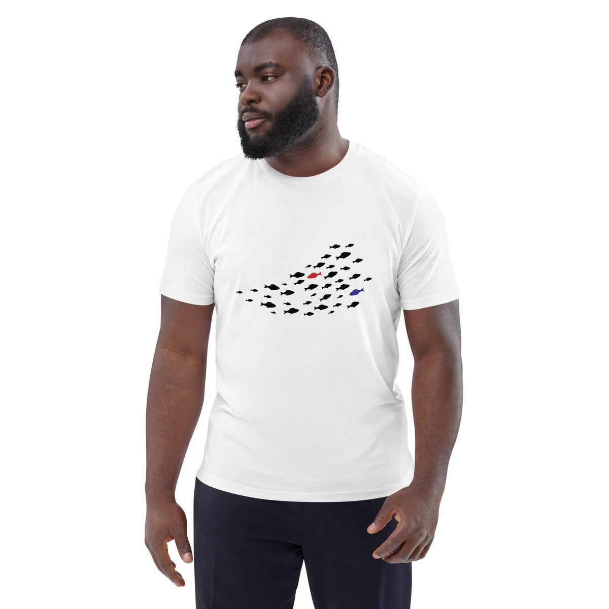 Fish Where's William Going? Organic Cotton T-Shirt