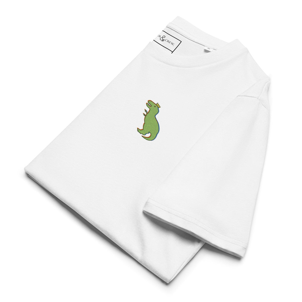 T-Rex Snap Dancin' In The Wild Organic Cotton Embroidered T-Shirt