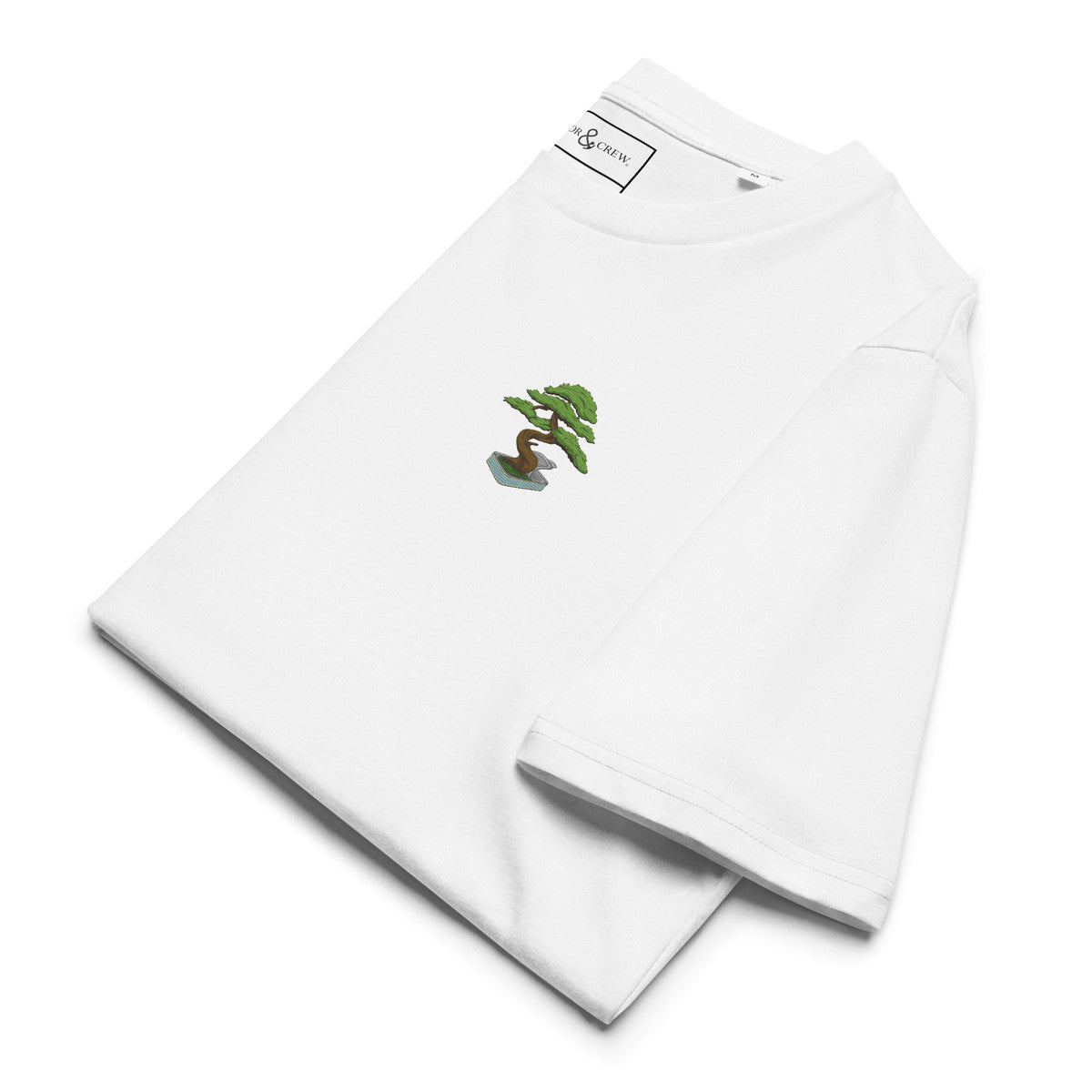 Bonsai Garden Dystopia Organic Cotton Embroidered T-Shirt