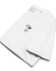Peony Garden Dystopia Organic Cotton Embroidered T-Shirt