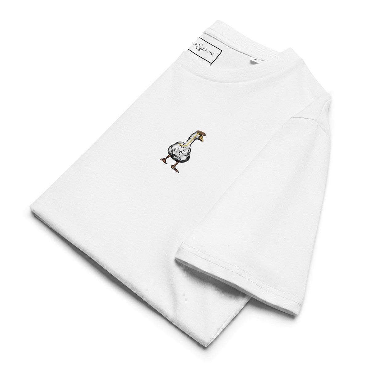 Dapper Duck Actual Life Organic Cotton Embroidered T-Shirt