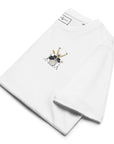 The Drummer Monkey Organic Cotton Embroidered T-Shirt