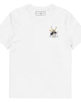 The Drummer Monkey Organic Cotton Embroidered T-Shirt