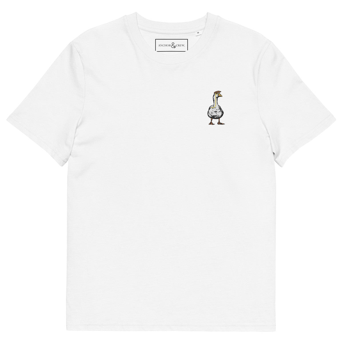 Dapper Duck Actual Life Organic Cotton Embroidered T-Shirt