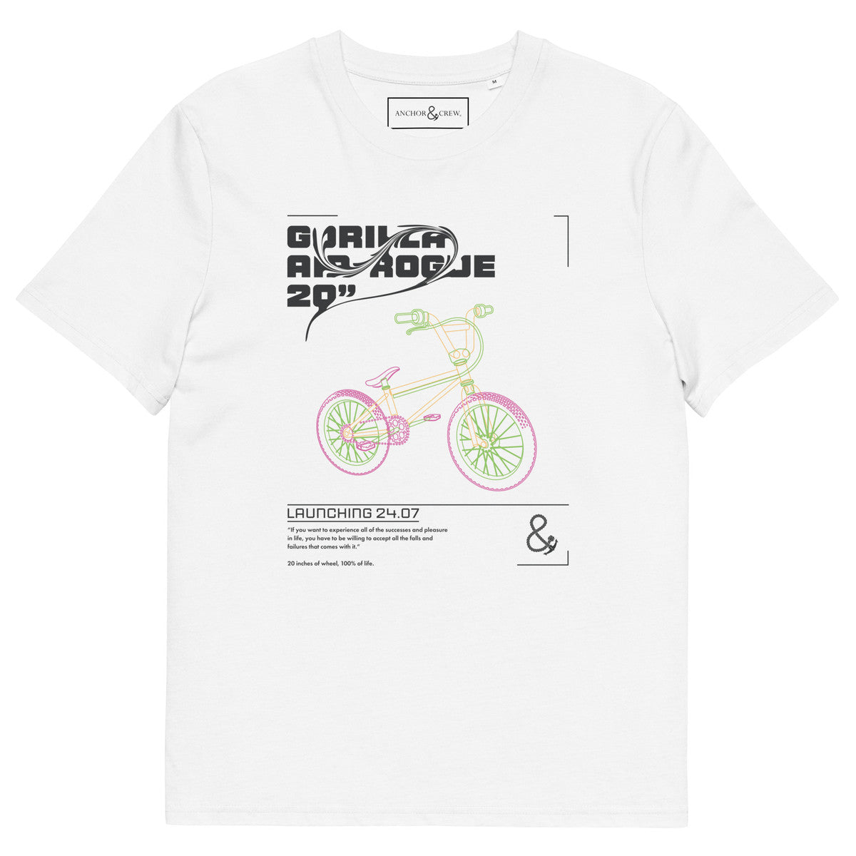 Gorilla Air-Rogue 20" Bike Archives Organic Cotton T-Shirt