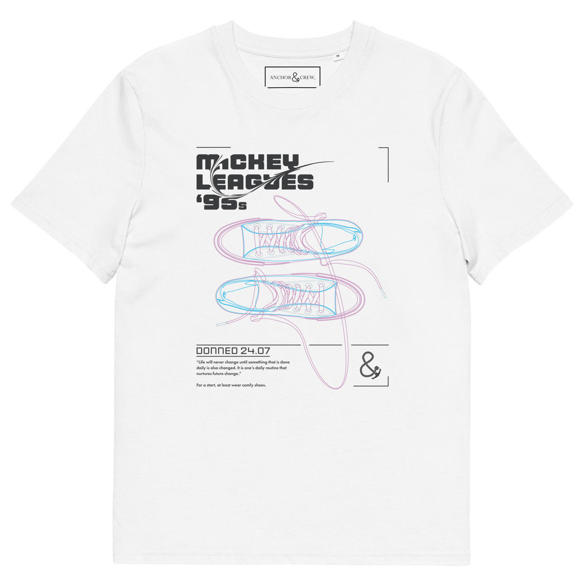 Mickey Leagues 95s Hi Tops Archives Organic Cotton T-Shirt