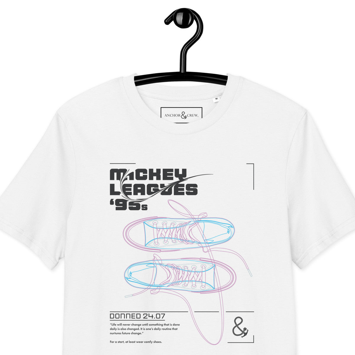 Mickey Leagues 95s Hi Tops Archives Organic Cotton T-Shirt