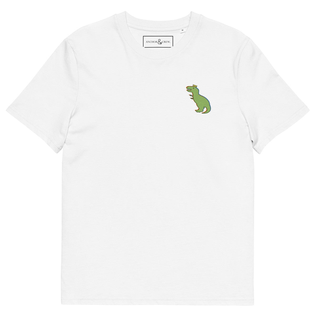 T-Rex Snap Dancin' In The Wild Organic Cotton Embroidered T-Shirt