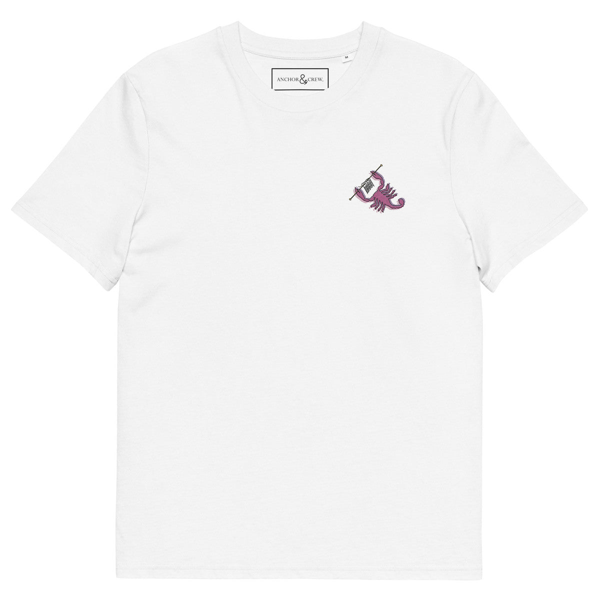 Scorpion Knittin' Up In The Wild Organic Cotton Embroidered T-Shirt