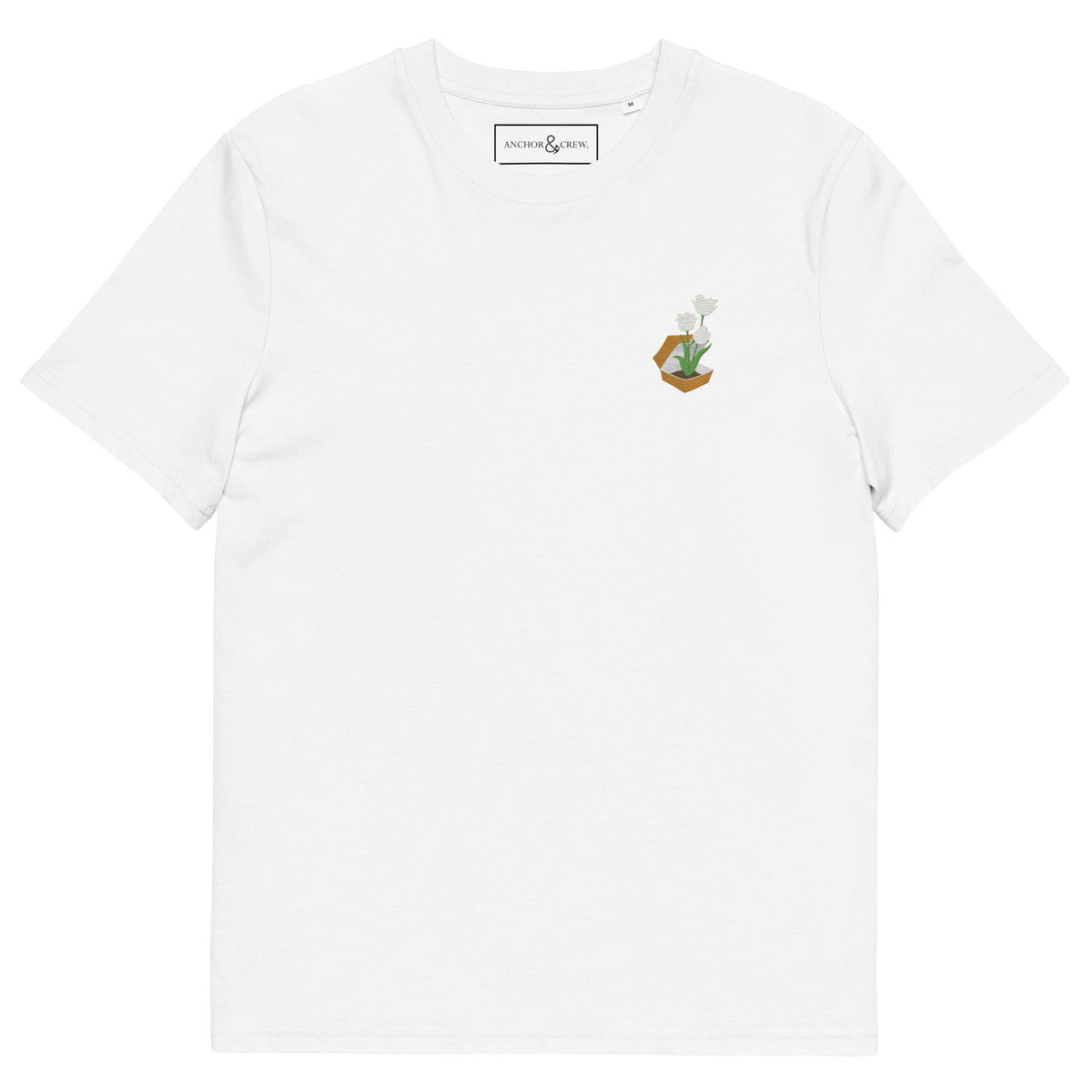 Tulip Garden Dystopia Organic Cotton Embroidered T-Shirt