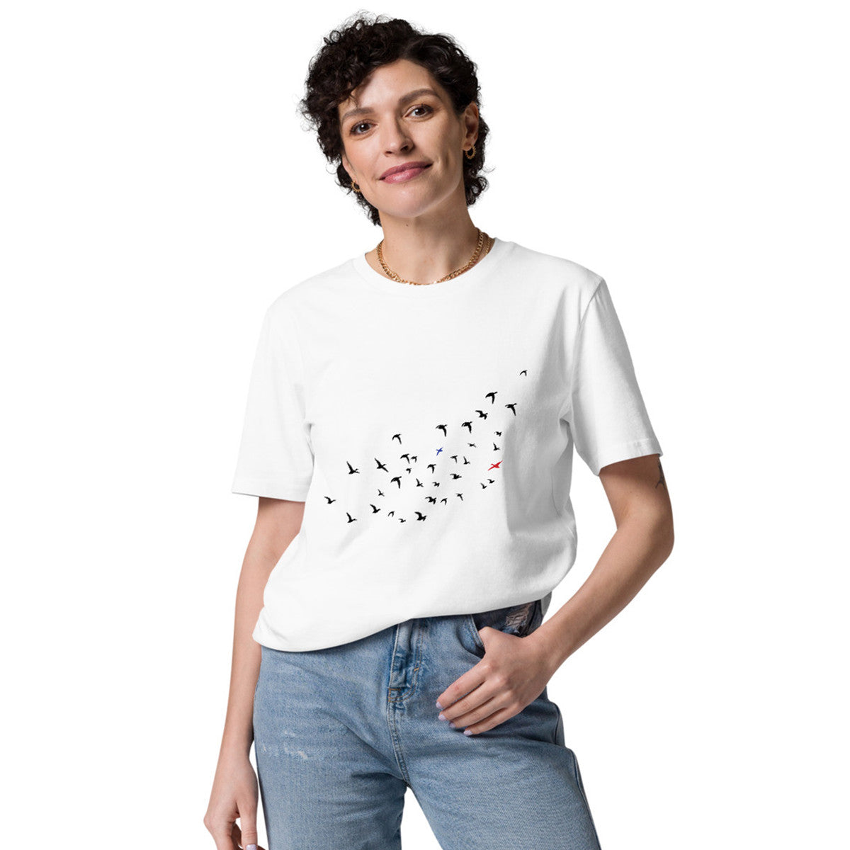 Birds Where's William Going? Organic Cotton T-Shirt