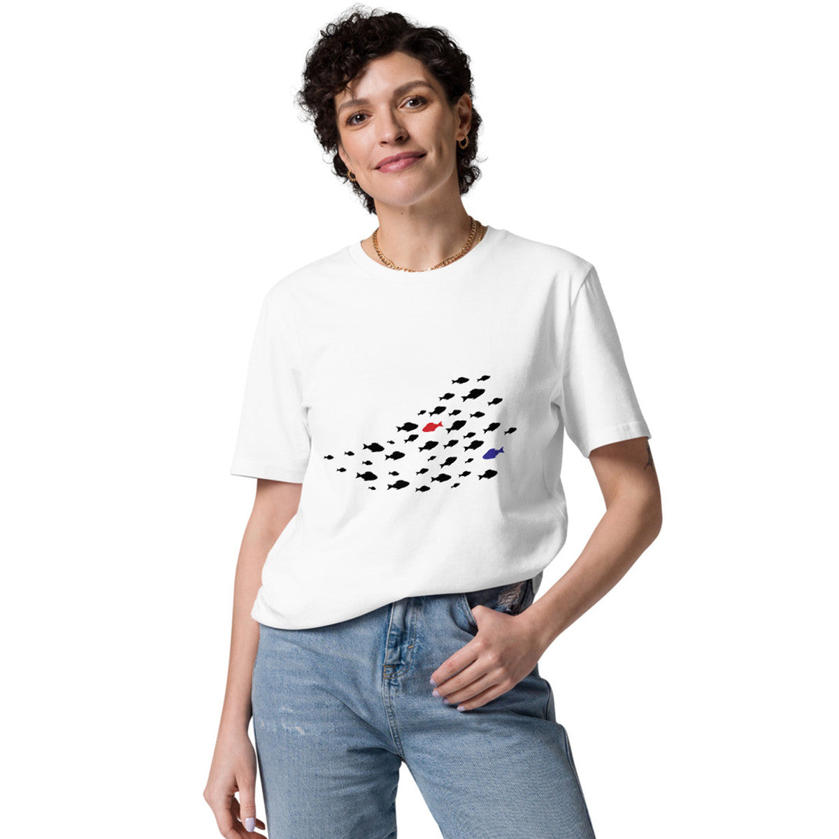 Fish Where's William Going? Organic Cotton T-Shirt