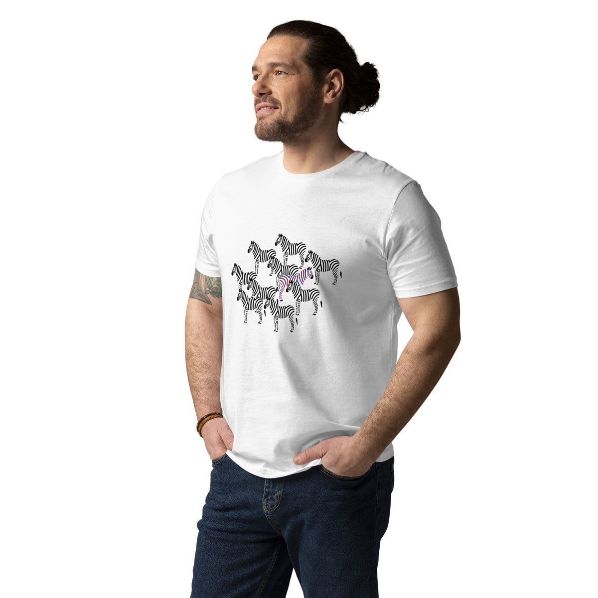 Zebra Where's William Going? Organic Cotton T-Shirt