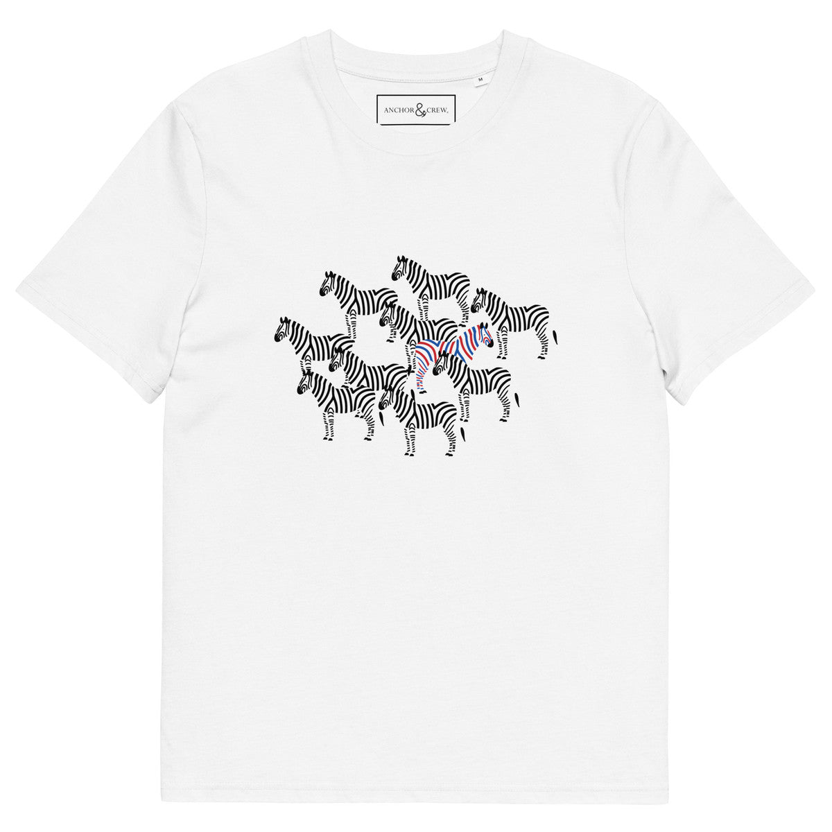Zebra Where's William Going? Organic Cotton T-Shirt