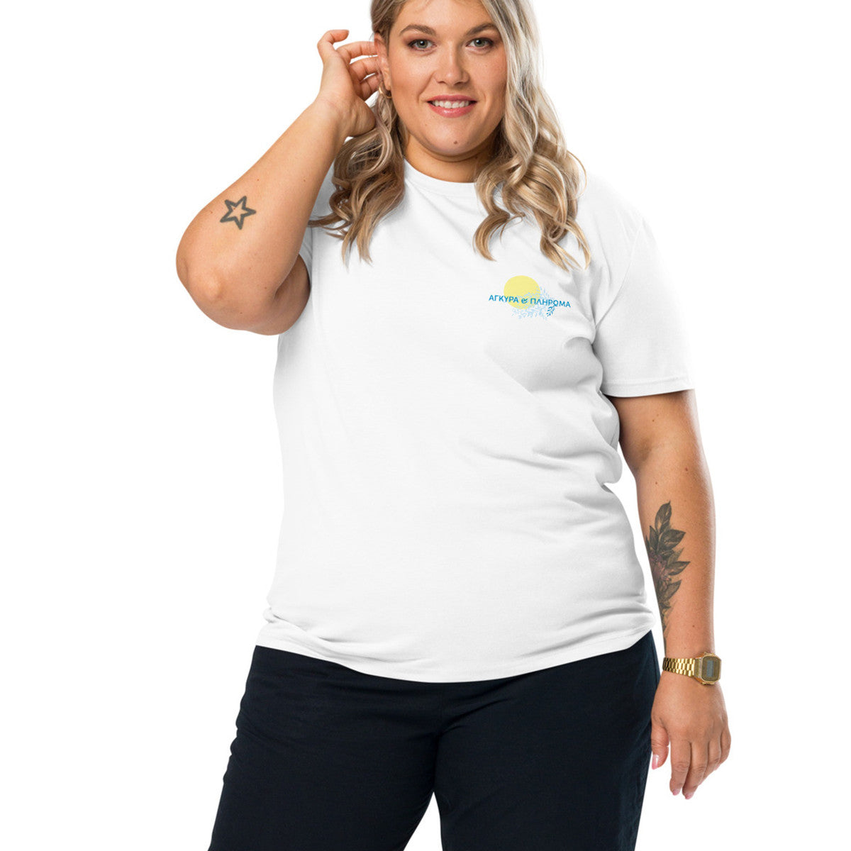 Santorini Landmark Organic Cotton T-Shirt