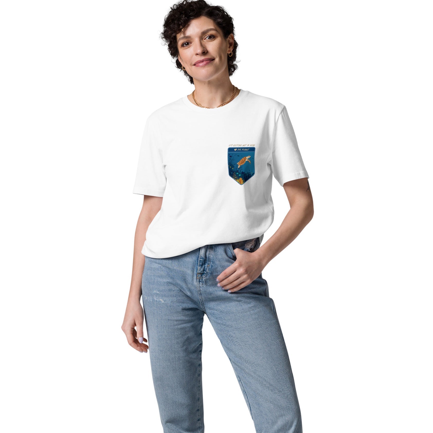 Think Ocean Turtle Love The Planet Organic Cotton T-Shirt
