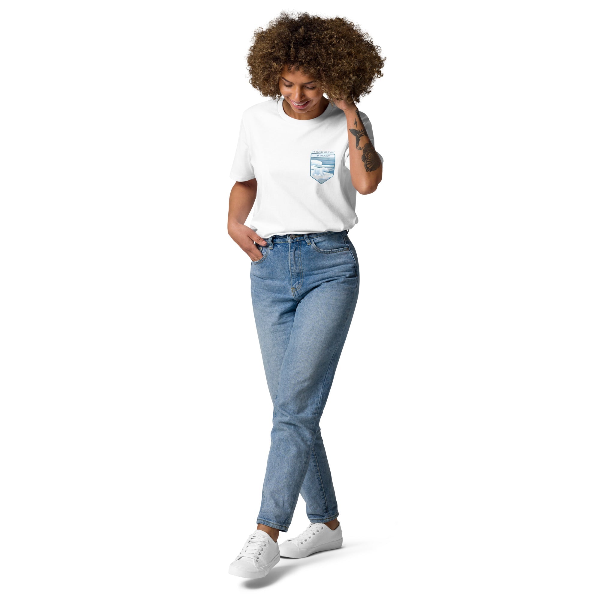 Think Ocean Polar Bear Love The Planet Organic Cotton T-Shirt