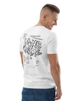 GUSTATORY Melbourne Coffee Scene Organic Cotton Embroidered T-Shirt