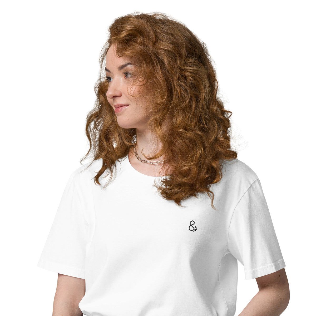 Ampersand Signature Organic Cotton Embroidered T-Shirt