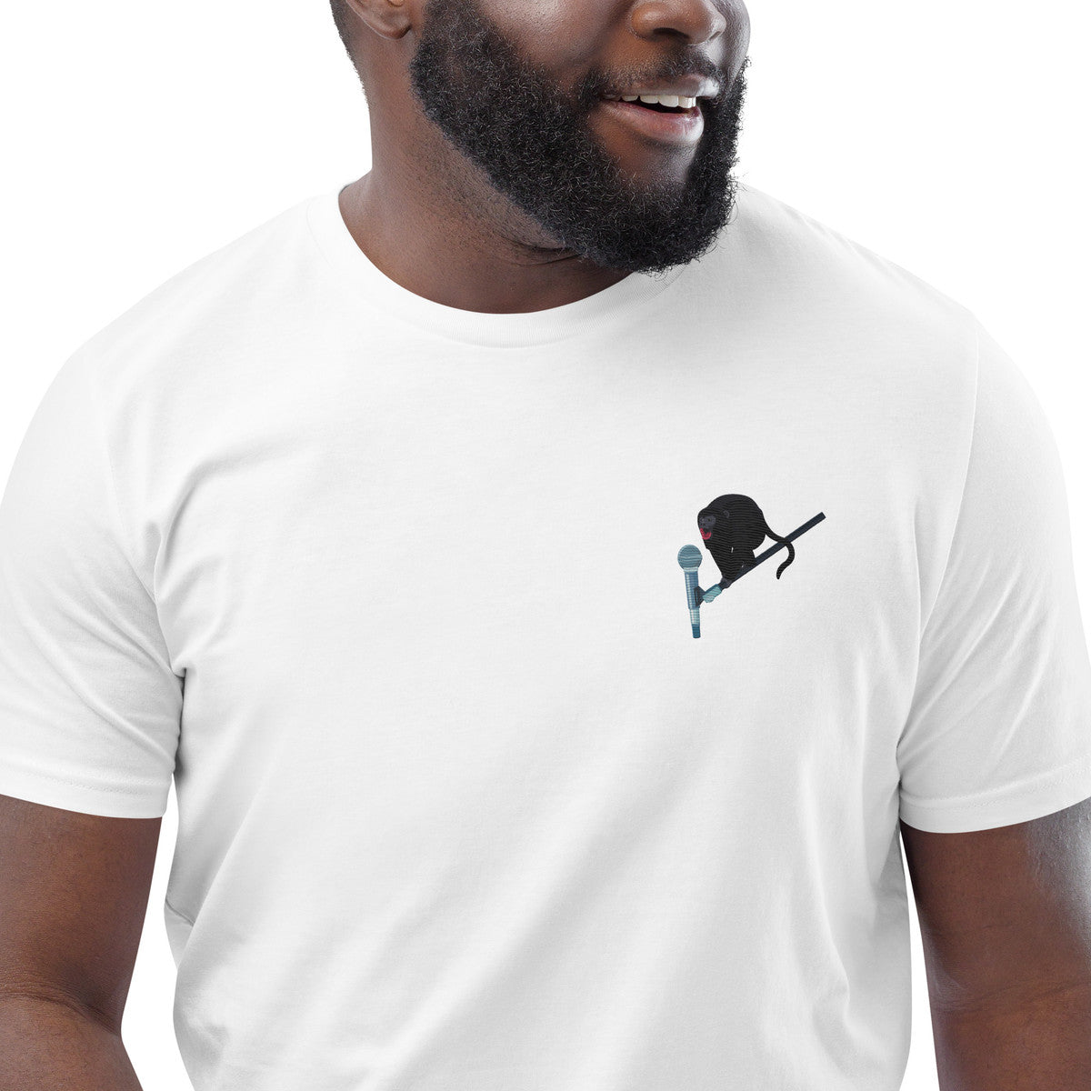 The Artist Monkey Organic Cotton Embroidered T-Shirt