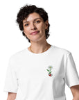 Daisy Garden Dystopia Organic Cotton Embroidered T-Shirt
