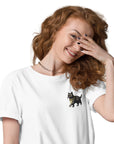 Cool Cat Actual Life Organic Cotton Embroidered T-Shirt