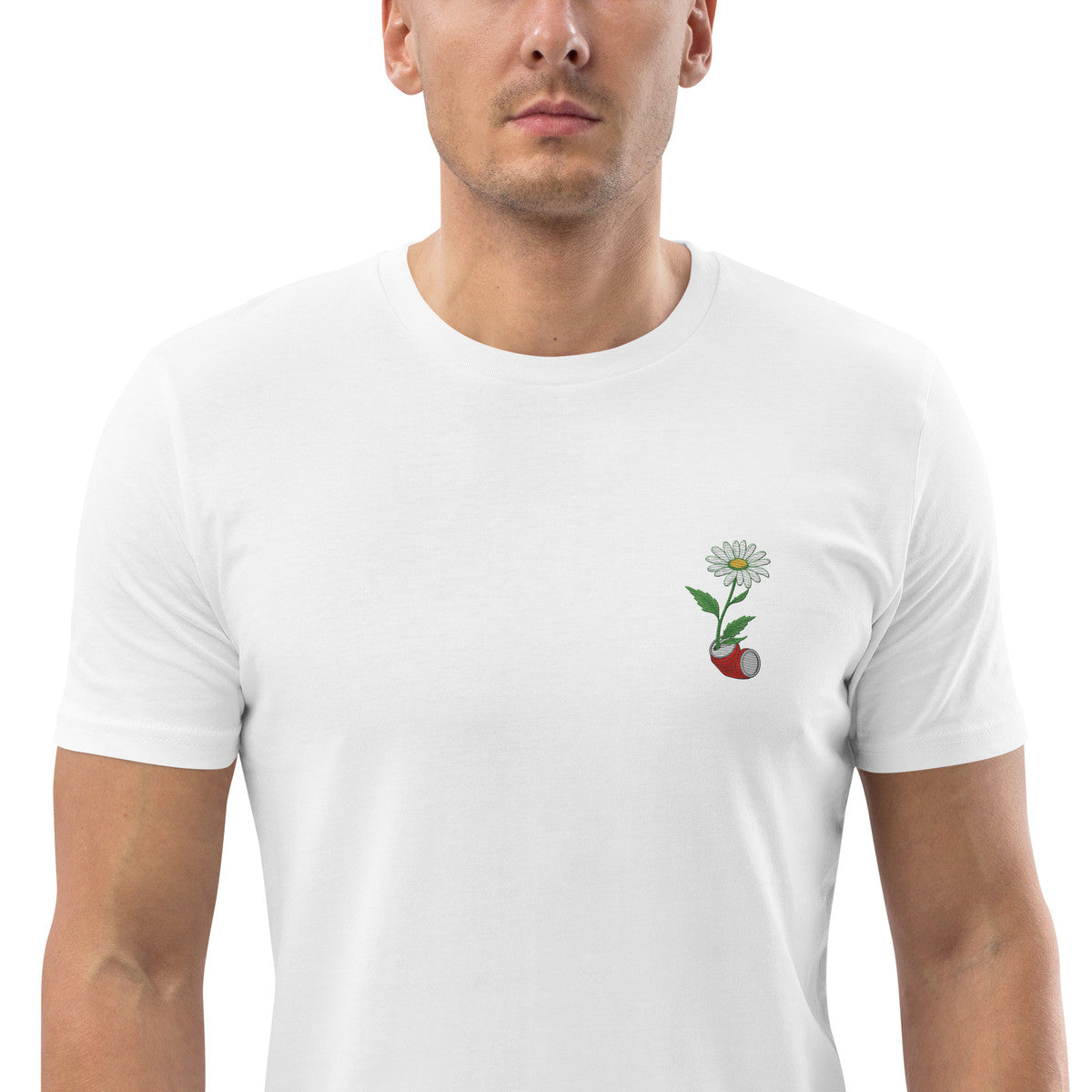 Daisy Garden Dystopia Organic Cotton Embroidered T-Shirt