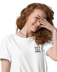 GUSTATORY Melbourne Coffee Scene Organic Cotton Embroidered T-Shirt