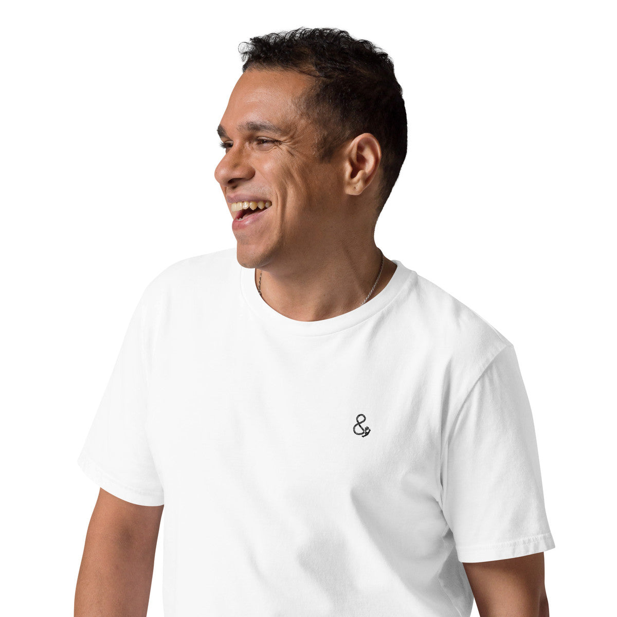Ampersand Signature Organic Cotton Embroidered T-Shirt
