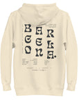 GUSTATORY Barcelona Coffee Scene Cotton Blend Embroidered Hoodie