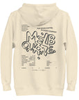 GUSTATORY Melbourne Coffee Scene Cotton Blend Embroidered Hoodie