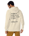 Think Ocean Leopard Aspirations Cotton Blend Embroidered Hoodie