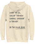 Think Ocean Polar Bear Aspirations Cotton Blend Embroidered Hoodie