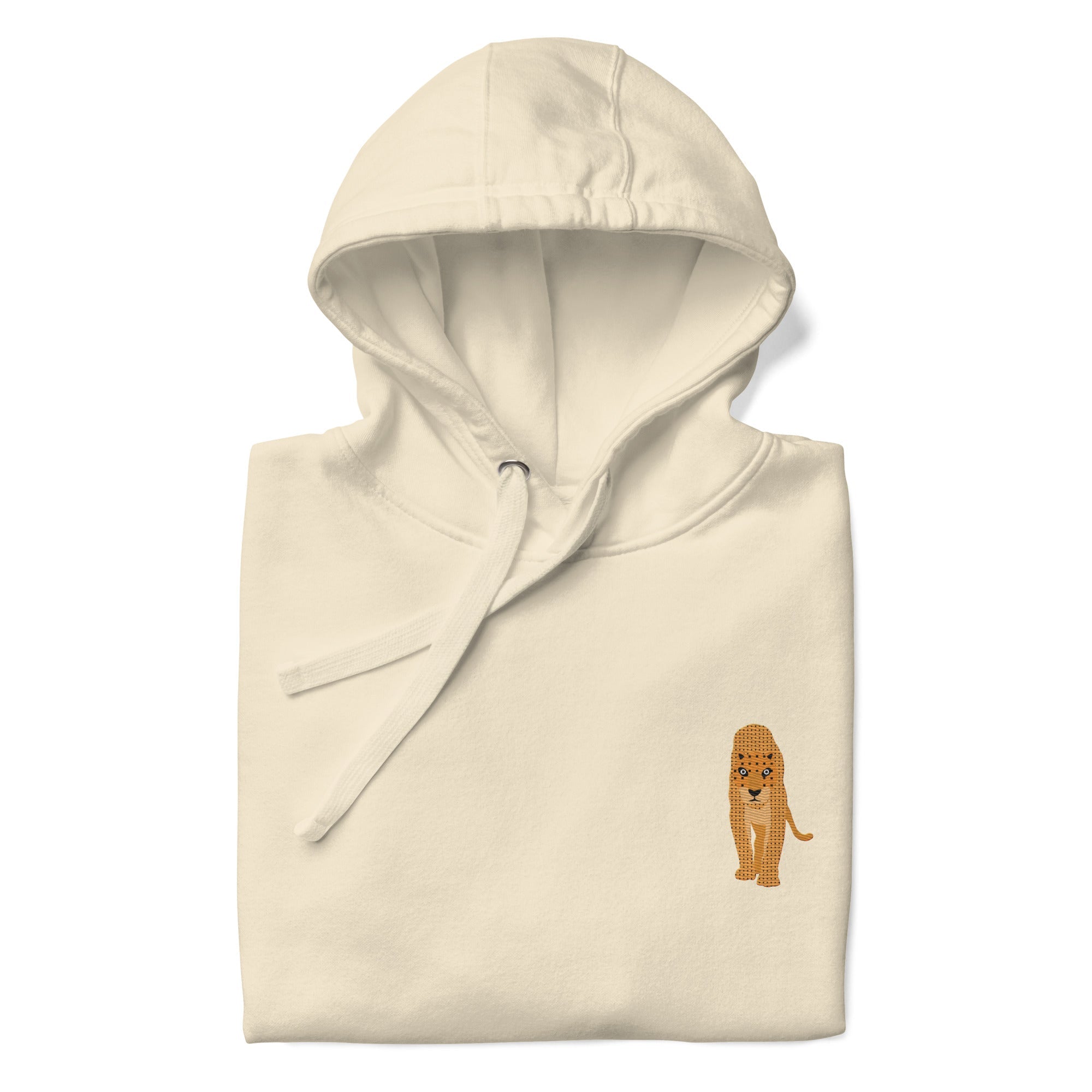 Think Ocean Leopard Aspirations Cotton Blend Embroidered Hoodie