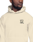 GUSTATORY London Coffee Scene Cotton Blend Embroidered Hoodie