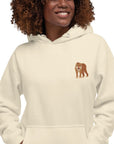 Think Ocean Tiger Aspirations Cotton Blend Embroidered Hoodie