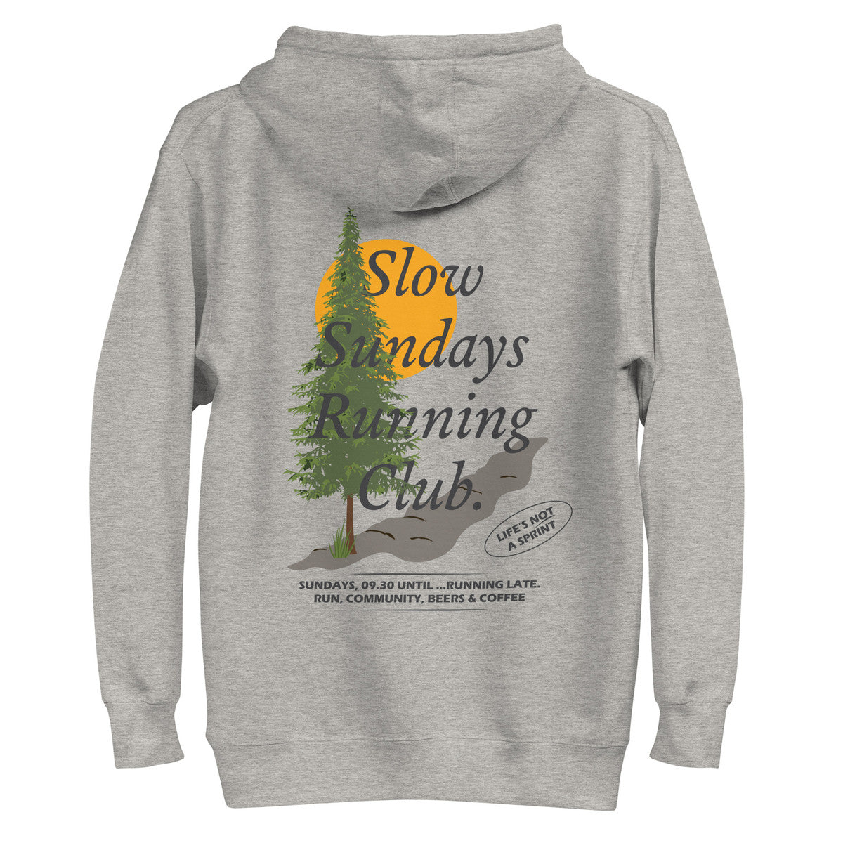 Mountain Pine Slow Sundays Running Club Cotton Blend Hoodie
