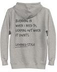 Think Ocean Leopard Aspirations Cotton Blend Embroidered Hoodie