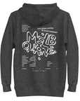GUSTATORY Melbourne Coffee Scene Cotton Blend Embroidered Hoodie